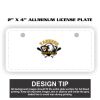 2" X 4" Aluminum License Plate  Thumbnail