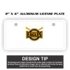 2" X 4" Aluminum License Plate  Thumbnail