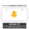 2" X 4" Aluminum License Plate  Thumbnail