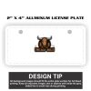 2" X 4" Aluminum License Plate  Thumbnail