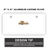 2" X 4" Aluminum License Plate  Thumbnail