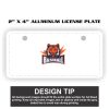 2" X 4" Aluminum License Plate  Thumbnail