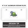 2" X 4" Aluminum License Plate  Thumbnail