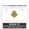 2" X 4" Aluminum License Plate  Thumbnail