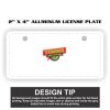 2" X 4" Aluminum License Plate  Thumbnail