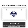 2" X 4" Aluminum License Plate  Thumbnail