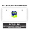 2" X 4" Aluminum License Plate  Thumbnail