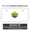 2" X 4" Aluminum License Plate  Thumbnail