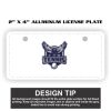 2" X 4" Aluminum License Plate  Thumbnail