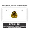 2" X 4" Aluminum License Plate  Thumbnail