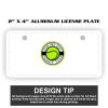 2" X 4" Aluminum License Plate  Thumbnail