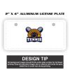 2" X 4" Aluminum License Plate  Thumbnail