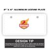 2" X 4" Aluminum License Plate  Thumbnail
