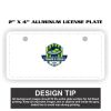 2" X 4" Aluminum License Plate  Thumbnail