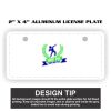 2" X 4" Aluminum License Plate  Thumbnail