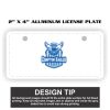 2" X 4" Aluminum License Plate  Thumbnail