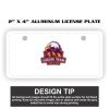 2" X 4" Aluminum License Plate  Thumbnail