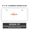 2" X 4" Aluminum License Plate  Thumbnail