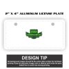 2" X 4" Aluminum License Plate  Thumbnail