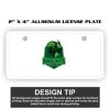 2" X 4" Aluminum License Plate  Thumbnail