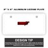 2" X 4" Aluminum License Plate  Thumbnail