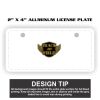 2" X 4" Aluminum License Plate  Thumbnail