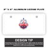 2" X 4" Aluminum License Plate  Thumbnail
