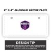 2" X 4" Aluminum License Plate  Thumbnail