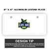 2" X 4" Aluminum License Plate  Thumbnail