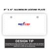 2" X 4" Aluminum License Plate  Thumbnail