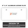 2" X 4" Aluminum License Plate  Thumbnail