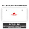 2" X 4" Aluminum License Plate  Thumbnail