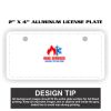 2" X 4" Aluminum License Plate  Thumbnail