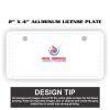 2" X 4" Aluminum License Plate  Thumbnail