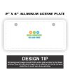 2" X 4" Aluminum License Plate  Thumbnail