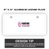 2" X 4" Aluminum License Plate  Thumbnail