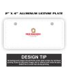 2" X 4" Aluminum License Plate  Thumbnail