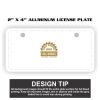 2" X 4" Aluminum License Plate  Thumbnail