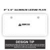 2" X 4" Aluminum License Plate  Thumbnail
