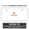 2" X 4" Aluminum License Plate  Thumbnail