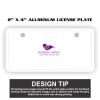 2" X 4" Aluminum License Plate  Thumbnail