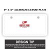 2" X 4" Aluminum License Plate  Thumbnail