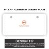 2" X 4" Aluminum License Plate  Thumbnail