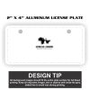 2" X 4" Aluminum License Plate  Thumbnail