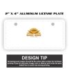 2" X 4" Aluminum License Plate  Thumbnail