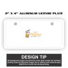 2" X 4" Aluminum License Plate  Thumbnail