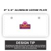 2" X 4" Aluminum License Plate  Thumbnail