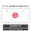 2" X 4" Aluminum License Plate  Thumbnail