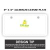 2" X 4" Aluminum License Plate  Thumbnail