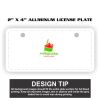 2" X 4" Aluminum License Plate  Thumbnail
